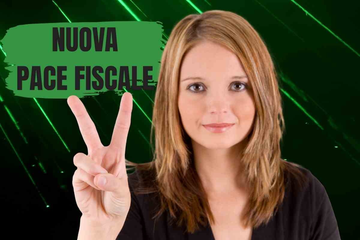 Ragazza fa numero due con le dita
