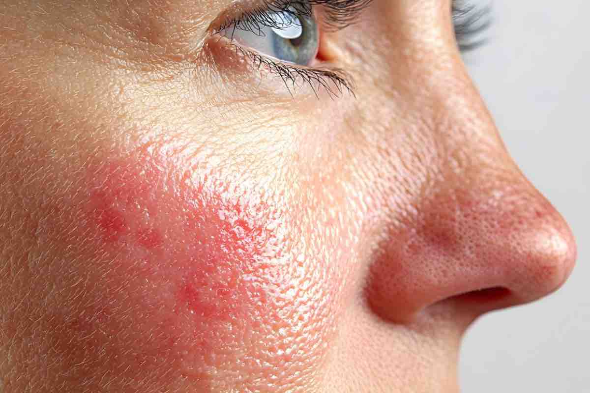 Viso donna irritato