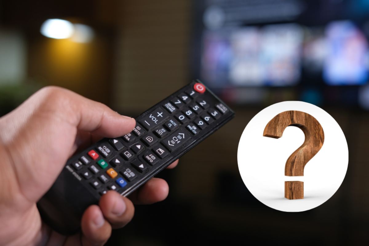telecomando e punto interrogativo