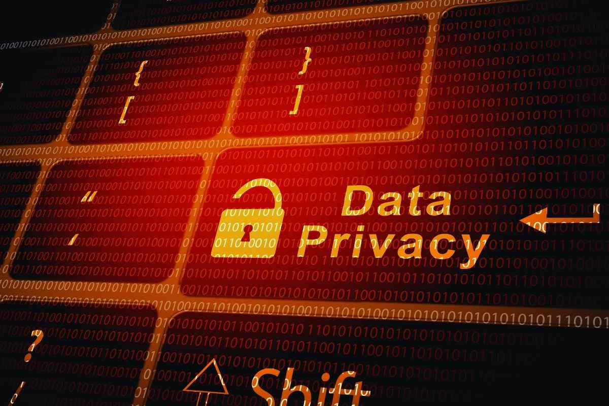 Tastiera digitali su cui si legge "Data Privacy"